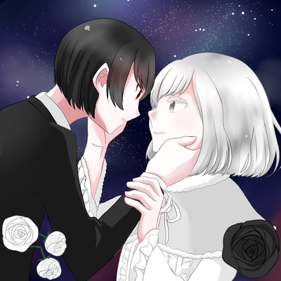 白薔薇の姫と黒薔薇の騎士 フォレストページ 夢小説対応 簡単オシャレな創作サイト作成サービス