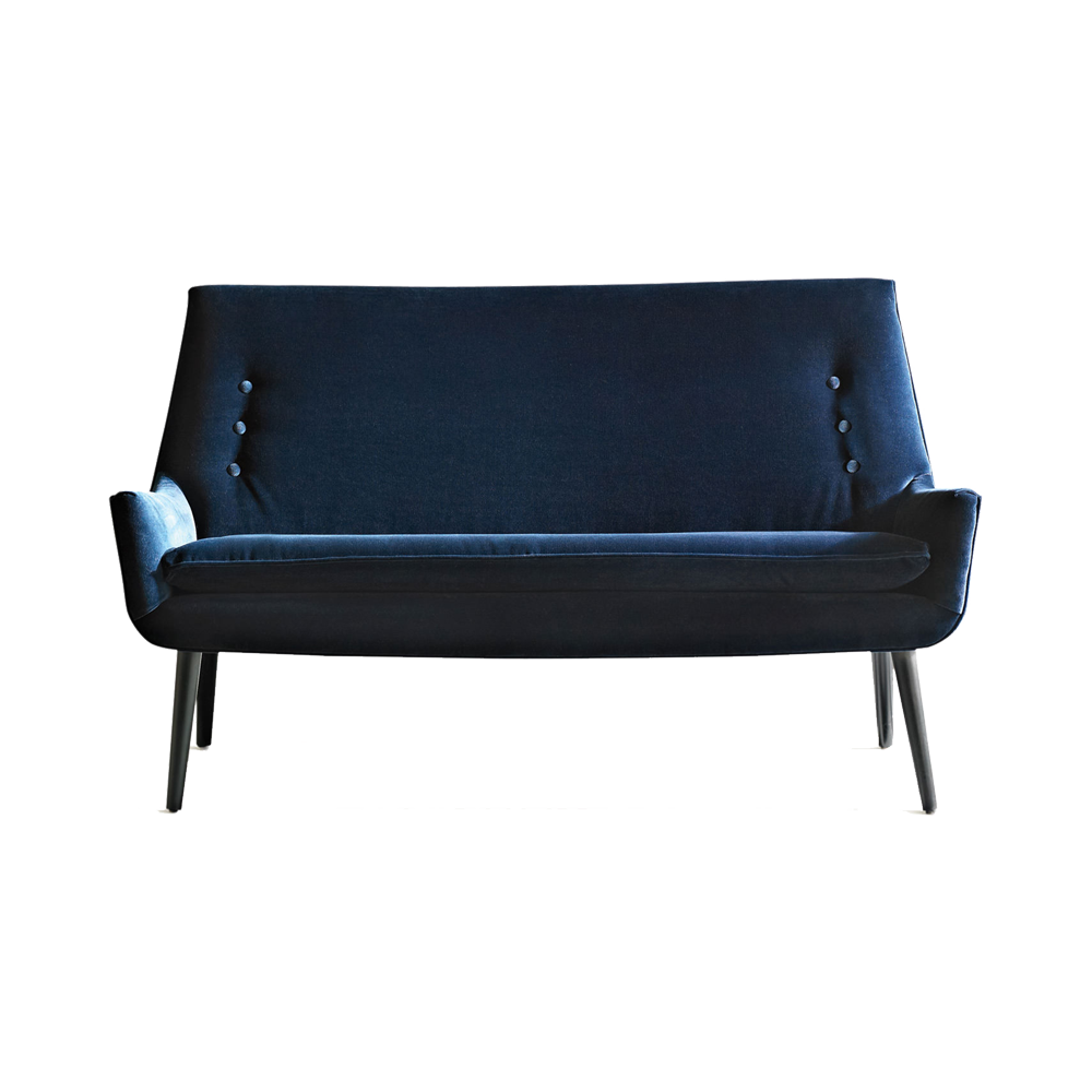 Jonathan Adler ジョナサンアドラー Mrs Godfrey Settee Venice Navy デザイナーズ家具の通販 Furni ファーニ