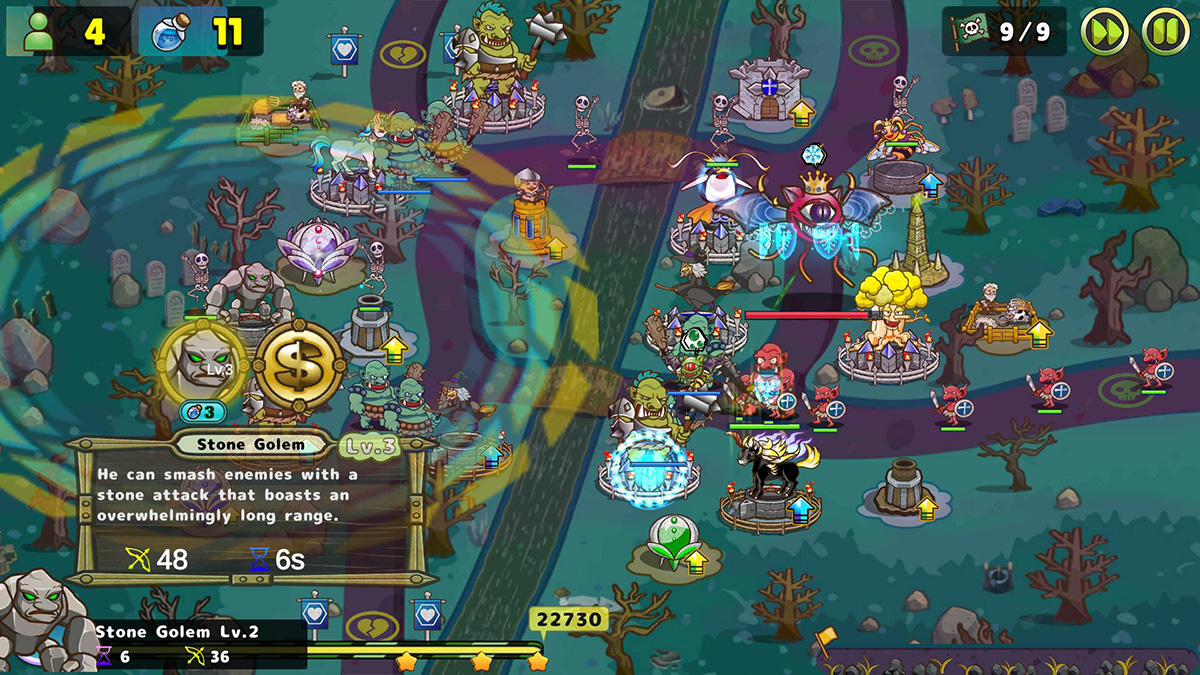 インディーゲーム 人口を増やして敵を迎え撃つタワーディフェンス ルナ モンスターズtd 奪われた魔法の王国 体験版リリース ゲーム ドライブ ゲードラ