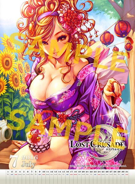 ロストクルセイド 16年7月カレンダー 人気キャラ ソル セレ 販売 グッズ紹介 ゲームドライブ ゲードラ