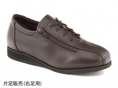 レディース ケアシューズ あゆみ コンフォート2 3E 男女兼用 外出用ケアシューズ 【片足販売(右足用)】 1311 ブラウン カジュアル