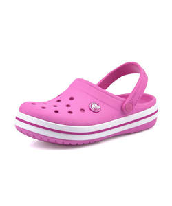 ＜G-FOOT＞ crocs クロックス CROCBAND CLOG K キッズサンダル(クロックバンドキッズ) 204537 6U9 パーティピンク ガールズ