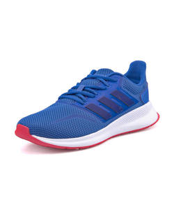 ＜G-FOOT＞ adidas アディダス FALCONRUN K キッズスニーカー(ファルコンランK) F36540 トゥルーブルー/カレッジロイヤル/ショックレッド ガールズ