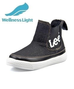 ＜G-FOOT＞ Lee リー ADAK LIGHT キッズブーツスニーカー【軽量】(アダックライト) 000819 ブラック ボーイズ