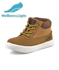 ＜G-FOOT＞ Lee リー KENAI キッズブーツスニーカー【軽量】(キナイ) 000820 キャメル ボーイズ