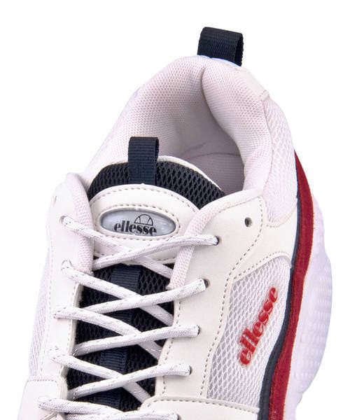 エレッセ Ellesse レディース 通販 Ellesse エレッセ Heritage Aspio レディーススニーカー ヘリテージアスピオ Efh9322 ホワイト レッド レディース ジーフットシューズマルシェ アスビー 公式