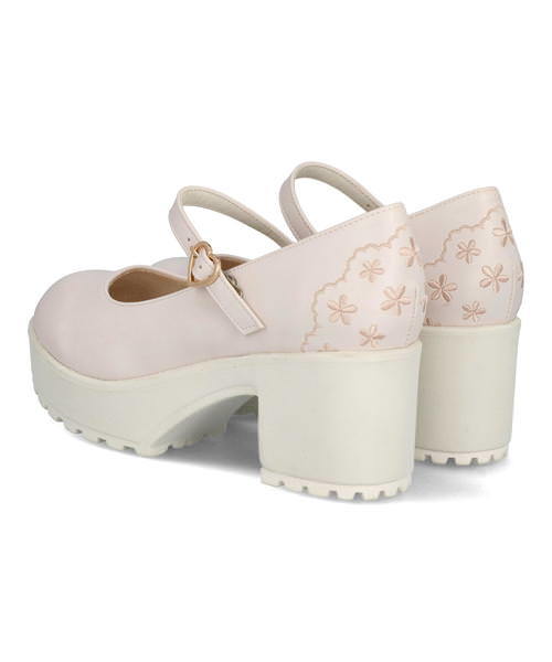 Liz Lisa レディース 通販 Primevere Liz Lisa プリムヴェールリズリサ レディース 厚底ストラップパンプス Llmz010 ライトピンク ジーフットシューズマルシェ アスビー 公式