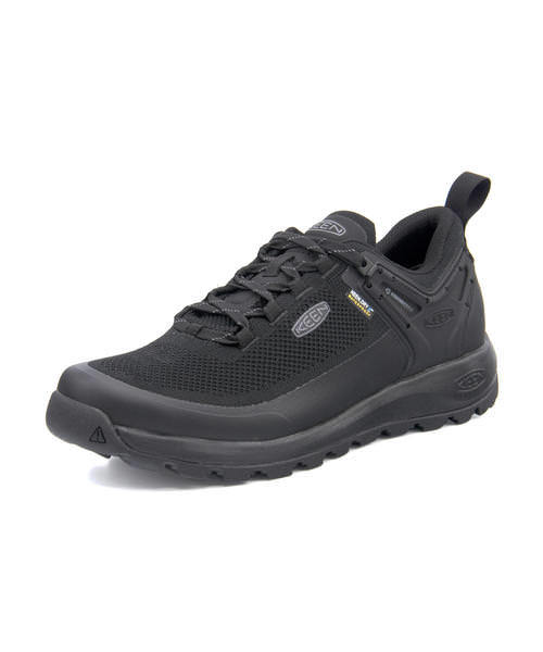 KEEN キーン CITIZEN EVO WP メンズスニーカー【防水透湿】(シティズンエヴォウォータープルーフ) 1021159 トリプルブラック/ブラック ローカット