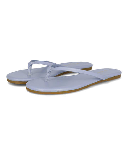 LSMR レスモア レディース トングサンダル 220109 ブルー ローヒール(-3.5cm)