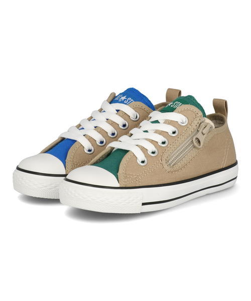 コンバース Converse キッズ 通販 Converse コンバース Child All Star N Panels Z Ox キッズスニーカー チャイルドオールスターnパネルズzox 3sc398 ベージュ ジーフットシューズマルシェ アスビー 公式