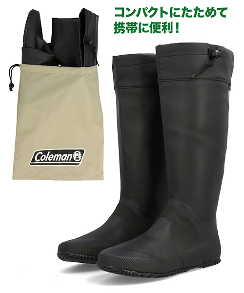 Coleman コールマン レディース パッカブルレインブーツ【携帯可能/たためるレインブーツ】 913121 ダークブルー【レディース】 レインシューズ