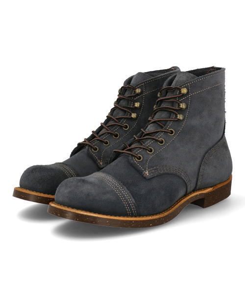 レッドウィング Redwing メンズ 通販 Red Wing レッドウィング Iron Range メンズブーツ アイアンレンジ 8117 ネイビー ジーフットシューズマルシェ アスビー 公式