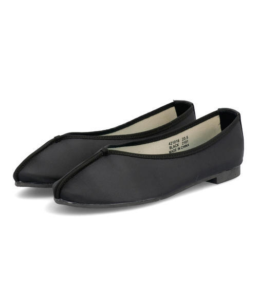 LSMR レスモア レディース チャイナシューズ 421016 ブラック パンプス ローヒール(-3.5cm)