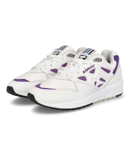 Karhu レディース 通販 Karhu カルフ Lagacy レディーススニーカー レガシー F ブライトホワイト チランジアパープル レディース ジーフットシューズマルシェ アスビー 公式