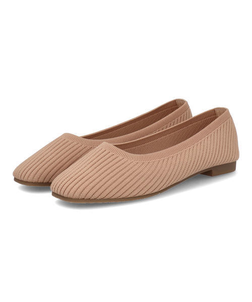 LSMR レスモア レディース ニットパンプス 421027 ピンク ローヒール(-3.5cm)