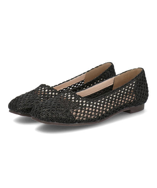 LSMR レスモア レディース メッシュパンプス 421024 ブラック ローヒール(-3.5cm)