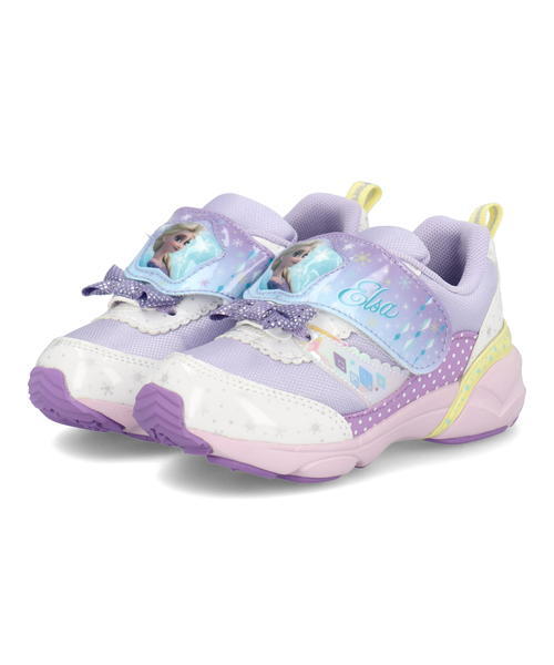 Disney キッズ 通販 Disney ディズニー アナと雪の女王 キッズ ライトアップスニーカー 光る靴 Dn C12 サックス ジーフットシューズマルシェ アスビー 公式