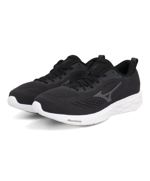 mizuno ミズノ WAVE REVOLT 2 メンズスニーカー【軽量】(ウエーブリボルト2) J1GC2114 13 ブラック/グレー【メンズ】 ローカット