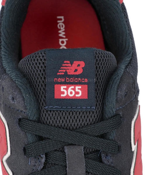 ニューバランス　ML565　スニーカー　23.5　ブラック／レッド New Balance 残り22.5 23.0 23.5cm ニューバランス 565 ブラック