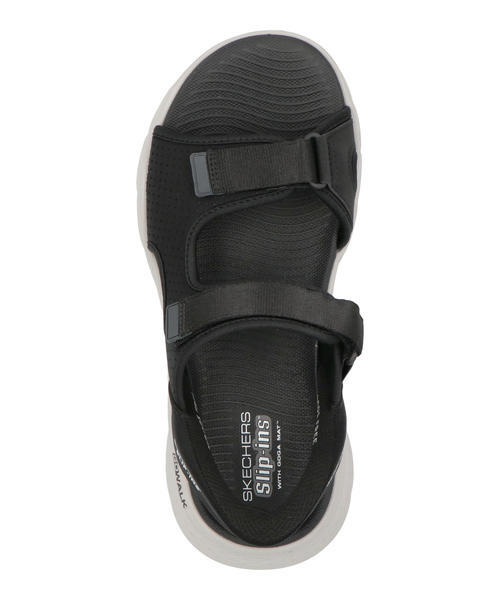 SKECHERS スケッチャーズ メンズ サンダル 靴 黒 ブラック