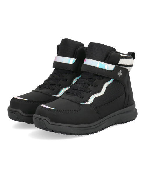 MADFOOT! マッドフット キッズ ブーツスニーカー【耐水/幅広3E】スノトレ ハイカット ウィンターシューズ 252006 ブラック ガールズ MADFOOT! マッドフット キッズ ブーツスニーカー【耐水/幅広3E】スノトレ ハイカット ウィンターシューズ 252006 ブラック ガールズ