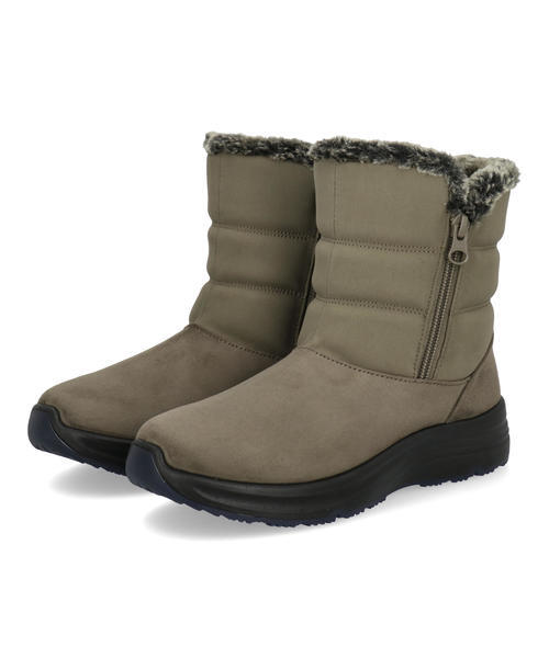 MALL-WALKING BY PANSY モールウォーキングバイパンジー レディース ボア付きウィンターブーツ【防水/幅広4E/滑りにくい/あったか/断熱材入り】 3809 カーキ シ MALL-WALKING BY PANSY モールウォーキングバイパンジー レディース ボア付きウィンターブーツ【防水/幅広4E/滑りにくい/あったか/断熱材入り】 3809 カーキ シ