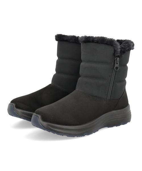 MALL-WALKING BY PANSY モールウォーキングバイパンジー レディース ボア付きウィンターブーツ【防水/幅広4E/滑りにくい/あったか/断熱材入り】 3809 ブラック MALL-WALKING BY PANSY モールウォーキングバイパンジー レディース ボア付きウィンターブーツ【防水/幅広4E/滑りにくい/あったか/断熱材入り】 3809 ブラック