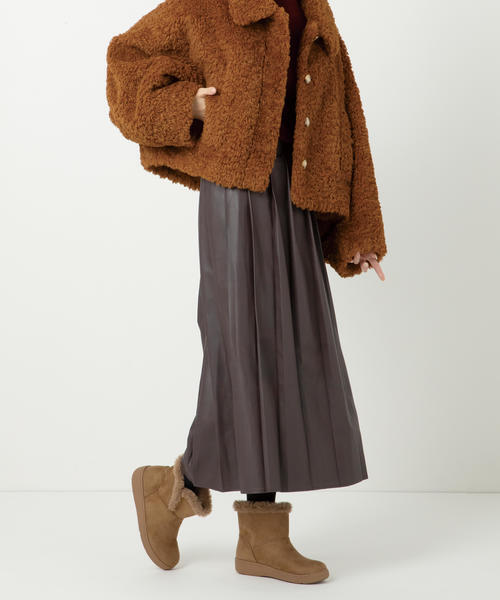 ミーミー ミーナ フラット｜ブラック レザー・ブーツ｜ジミー チュウ