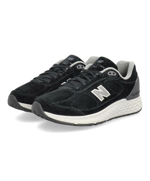 new balance ニューバランス FRESH FOAM 1880 V1【幅広2E】レディースレザースニーカー スエード(フレッシュフォーム1880) UW1880B1 ブラック ローカット