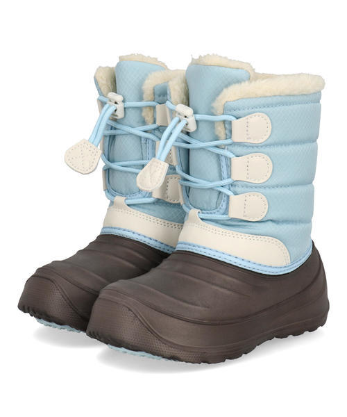 Candy Perfume キャンディパフューム キッズ ボア付きウィンターブーツ【防水/防寒/軽量】 1226 サックス ガールズ Candy Perfume キャンディパフューム キッズ ボア付きウィンターブーツ【防水/防寒/軽量】 1226 サックス ガールズ