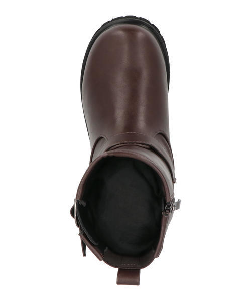 la farfa ラファーファ レディース ヒールエンジニアブーツ【幅広4E/大きいサイズ】取り外せる二重中敷で調節可能 6000 ダークブラウン la farfa レディース 通販 la farfa ラファーファ レディース ヒール