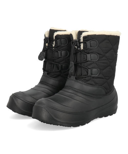 Candy Perfume キャンディパフューム キッズ ボア付きウィンターブーツ【防水/防寒/軽量】 1232 ブラック ガールズ Candy Perfume キャンディパフューム キッズ ボア付きウィンターブーツ【防水/防寒/軽量】 1232 ブラック ガールズ