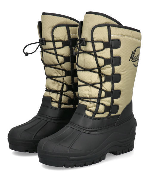 MOUNTAIN WALK マウンテンウォーク キッズ ボア付きウィンターブーツ【防水/防寒】内側全面ボアライナー 1234 ベージュ ボーイズ MOUNTAIN WALK マウンテンウォーク キッズ ボア付きウィンターブーツ【防水/防寒】内側全面ボアライナー 1234 ベージュ ボーイズ