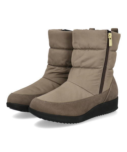 EVE イブ レディース ボア付きキルティングウィンターブーツ【防水/ガラス繊維配合ソール/幅広4E/あったか裏起毛】 FGL113 モカ ミドル EVE イブ レディース ボア付きキルティングウィンターブーツ【防水/ガラス繊維配合ソール/幅広4E/あったか裏起毛】 FGL113 モカ ミドル