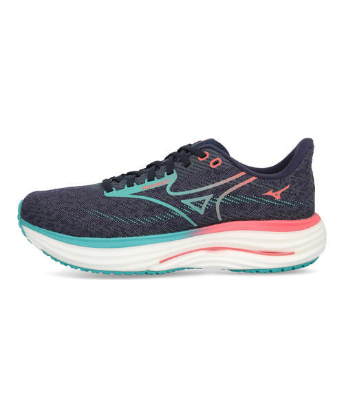 mizuno ミズノ WAVE RIDER 29【軽量】メンズスニーカー ランニングシューズ(ウエーブライダー29) J1GC2503 01 ダークネイビー/ブルー/ピンク ミズノ｜MIZUNO メンズ 通販 mizuno ミズノ WAVE RIDER 29【軽量
