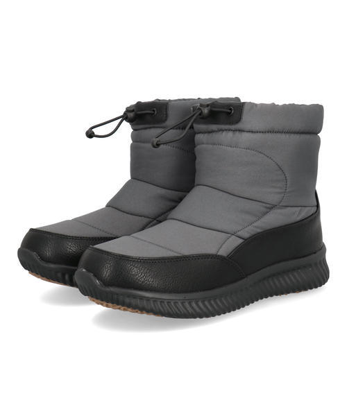 SUDASH ダテハキ メンズ スパイク付きウィンターブーツ【耐水/折りたたみ金属スパイク/ガラス繊維配合ソール/防寒/裏起毛/雪道対応】 45203 グレー アウトドア SUDASH ダテハキ メンズ スパイク付きウィンターブーツ【耐水/折りたたみ金属スパイク/ガラス繊維配合ソール/防寒/裏起毛/雪道対応】 45203 グレー アウトドア