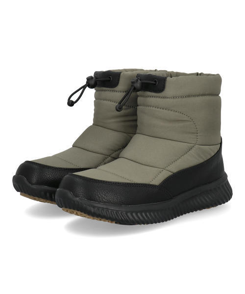 SUDASH ダテハキ レディース スパイク付きウィンターブーツ【耐水/折りたたみ金属スパイク/ガラス繊維配合ソール/防寒/裏起毛/雪道対応】 35203 カーキ ショート SUDASH ダテハキ レディース スパイク付きウィンターブーツ【耐水/折りたたみ金属スパイク/ガラス繊維配合ソール/防寒/裏起毛/雪道対応】 35203 カーキ ショート