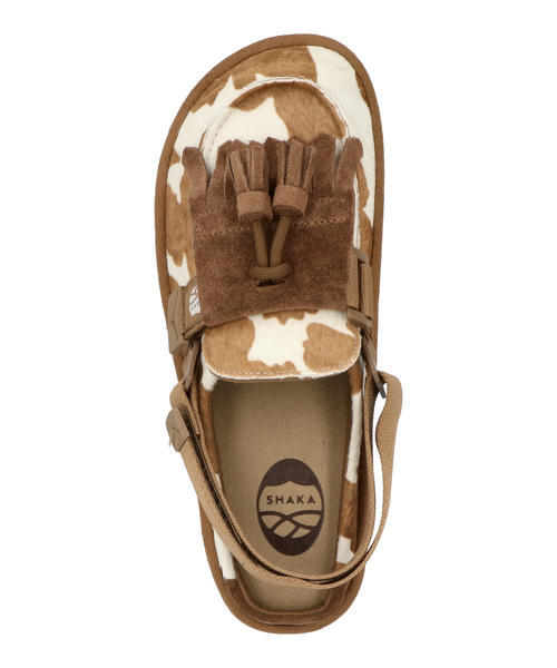 レディース 通販 SHAKA シャカ MOC MULE TASSEL COWHAIR【バックベルト