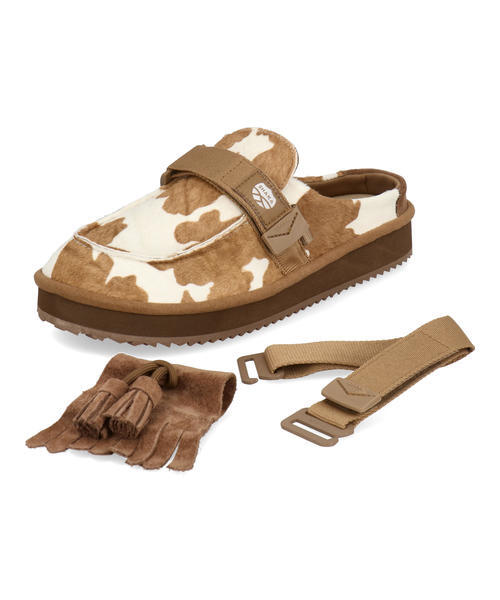 レディース 通販 SHAKA シャカ MOC MULE TASSEL COWHAIR【バックベルト