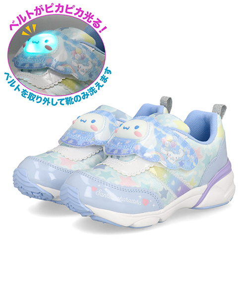 キッズ 通販 SANRIO サンリオ 【光る靴/甲ベルトを外して洗える