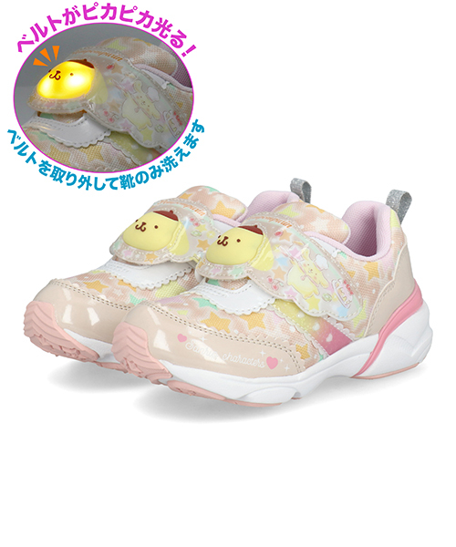 キッズ 通販 SANRIO サンリオ 【光る靴/甲ベルトを外して洗える