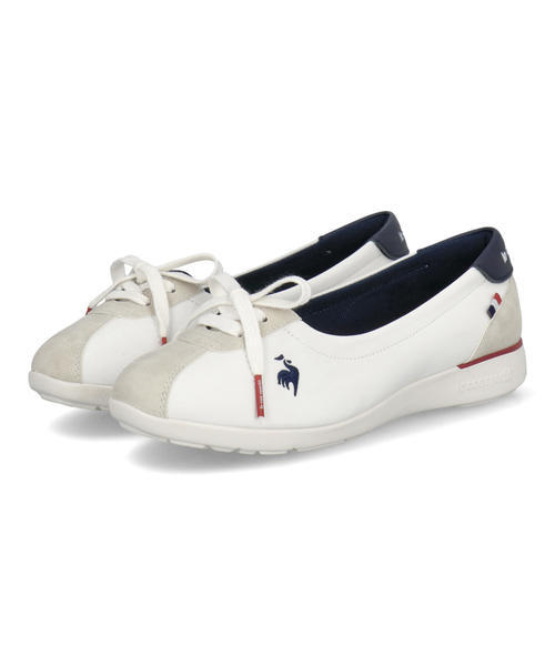 le coq sportif ���R�b�N�X�|���e�B�t LCS MONTPELLIE PM�y�y�ʁz���f�B�[�X�V���[�Y �o���G�X�j�[�J�[(LCS�����y���GPM) LU5SSN25LZ WHNV �z���C�g/�l�C�r�[ ��