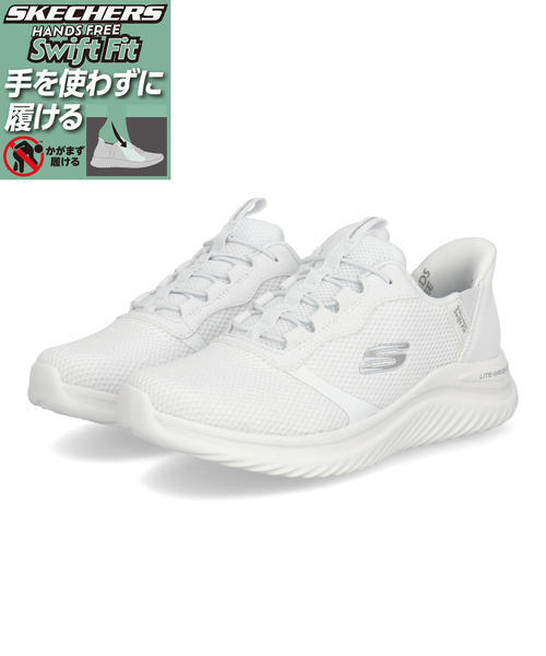 SKECHERS �X�P�b�`���[�Y SWIFT FIT �X�E�B�t�g�t�B�b�g RESHIFT-RE-TREAD ���f�B�[�X�X�j�[�J�[ �n���Y�t���[(���V�t�g) 897994 WHT �z���C�g ���[�J�b�g