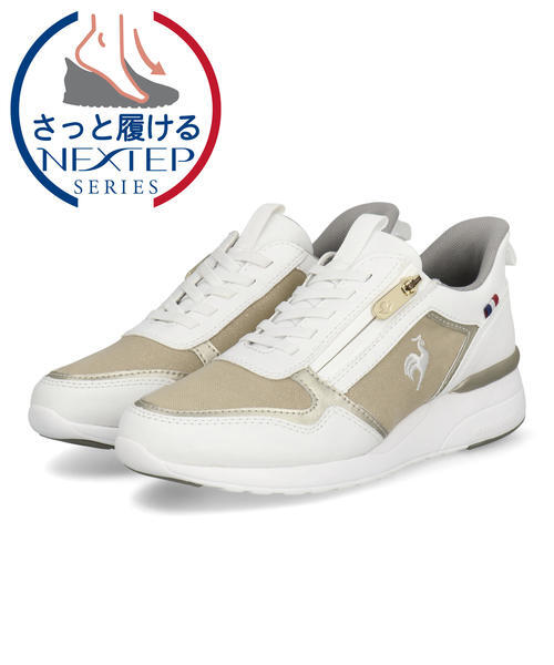 le coq sportif ���R�b�N�X�|���e�B�t LCS CHARTE LIFT SI�y�h��/�y�ʁz���f�B�[�X�X�j�[�J�[(LCS�V�����e���t�gSI) LU6SRS04LZ �S�[���h/�z���C�g ���[�J�b�g