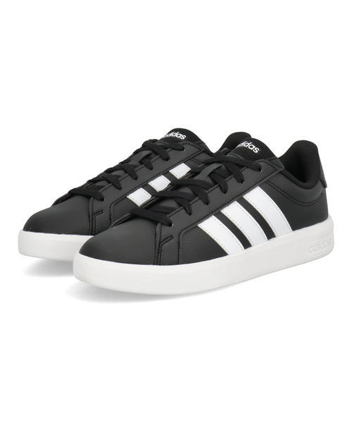 adidas �A�f�B�_�X GRAND COURT BASE 3.0 U ���f�B�[�X�X�j�[�J�[(�O�����h�R�[�g�x�[�X3.0U) HQ0082 �R�A�u���b�N/�t�b�g�E�F�A�z���C�g/�R�A�u���b�N ���[�J�b