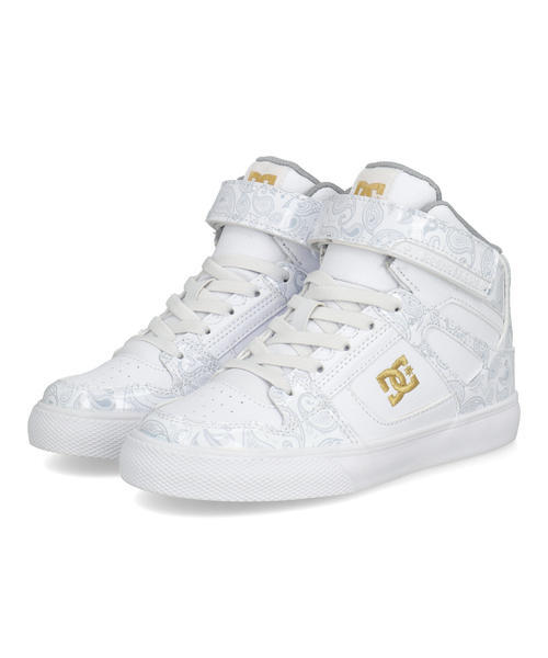DC SHOES �f�B�[�V�[�V���[�Y KS PURE HIGH-TOP SE EV SN �L�b�Y�X�j�[�J�[ �n�C�J�b�g(���[�X�s���A�n�C�g�b�vSEEVSN) DK261004 114 �z���C�g/�u���b�N �{�[�C