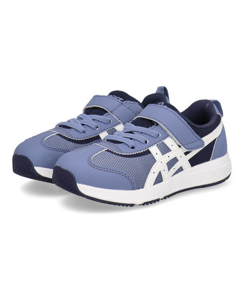 ASICS KIDS SUKU2 �A�V�b�N�X �X�N�X�N NEIRA MINI �L�b�Y�X�j�[�J�[ �q���C �X�g���b�v�V���[�Y 1�{�x���g(�l�C���~�j) 1144A372 400 �O���[�u���[/�z���C�g �{