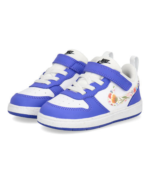 NIKE �i�C�L COURT BOROUGH LOW FL TD �׃r�[�X�j�[�J�[ �q���C �L�b�Y�V���[�Y(�R�[�g�{���[LOWFLTD) IQ0877-100 �z���C�g/�z���C�g/�T�t�@�C�A/�u���b�N �t�@