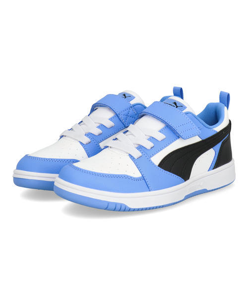 PUMA �v�[�} REBOUND V6 LO AC+ PS �L�b�Y�X�j�[�J�[ �q���C �X�g���b�v�V���[�Y(���o�E���hV6���EAC+PS) 397419 34 �`�[�����C�g�u���[/�u���b�N/�z���C�g �{�[