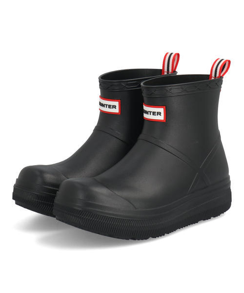 HUNTER �n���^�[ UNISEX PLAY MOLDED BOOT �����Y���C���u�[�c �V���[�g ����(���j�Z�b�N�X�v���C���[���f�b�g�u�[�c) UFS7105PVC �u���b�N ���C���V���[�Y